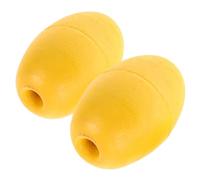 minkissy Lot de 2 Flotteurs de Kayak en PVC Jaune Léger et Facile à Attacher, Accessoires Ovales pour Bateaux Marins Adaptés aux Piscines et Jardins
