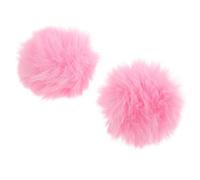 minkissy Lot de 2 Housses de Micro en Peluche Rose Protection Anti-Éclaboussures et Anti-Vent Accessoires Karaoké pour Microphones Standard Douceur Laine Artificielle Usage Polyvalent