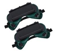 minkissy Lot de 2 Lunettes de Sécurité de Soudage à Double Flip, Verres Anti-buée, Protection les Éclats et Poussières, Réglables pour Bricolage et Travaux Industriels, Lunettes