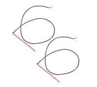 minkissy Lot de 2 Micros Piézo Sous-sillet Rouges et Noirs pour Guitare Acoustique et Classique, Capteurs Passifs pour Chevalet, Micro Actif pour Guitare Folk, Accessoires