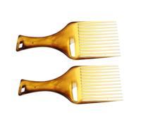 minkissy Lot De 2 Peignes À Cheveux Bouclés À Dents Larges Accessoires De Coiffure À Cheveux Afro Pour Hommes Et Femmes Lisseur Brosse À Cheveux Coiffure Plastique