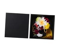 minkissy Lot De 2 Peignes À Cheveux De Mariée Dinspiration Japonaise Avec Fleur Et Pompon Pour Enterrement De Vie De Jeune Fille