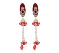 minkissy Lot de 2 Pinces à Cheveux Chinoises à Clochettes Et Pompons, Accessoires de Coiffure Vintage en Métal Doré, Parfaites avec Un Hanfu pour Célébrer Le Nouvel An Chinois 2027.