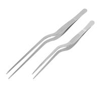 minkissy Lot de 2 Pinces à Poissons en Acier Inoxydable Argentées, Outil Multi-usage pour Retirer les Arêtes de Poisson et Décorer Plats Occidentaux