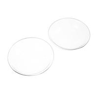 minkissy Lot de 2 Plats de Remplacement en Verre Transparent pour Chauffe-Cire, Forme Chapeau, Réutilisables, Usage Polyvalent pour Salon et Chambre