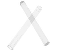 minkissy Lot de 2 Rouleaux à Modeler en Acrylique Transparent, 1 Creux et 1 Plein, pour Pâte Polymère et Argile, Outils de Sculpture Lissage Polyvalents, Accessoires de Modelage