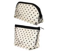 minkissy Lot De 2 Trousses De Toilette en Forme De Cœur Robustes Idéales pour Les Voyages Et Un Usage Quotidien