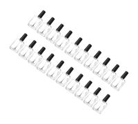 minkissy Lot De 20 Flacons De Vernis À Vides De 15 Ml En Verre Anti-fuite Pour Huiles Essentielles Et Vernis À De Voyage