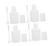 minkissy Lot De 22 Flacons Vides Pour Huile À Cuticules Blancs 10 Ml Avec Capuchon À Brosse