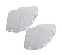 minkissy Lot de 25 Plaques D'identification en Aluminium Argenté 50x30 Mm, Médailles Vierges pour Chien et Chiot, Étiquettes Personnalisables pour Collier, Accessoires Solide pour Animaux