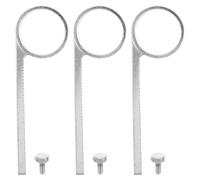 minkissy Lot De 3 Anneaux Coulissants En Métal Pour Valve Accessoire Pour Valve Musicale Trompette Argent