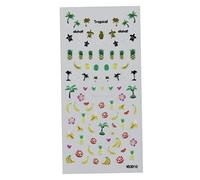 minkissy Lot De 3 Autocollants Pour Ongles 3d Étanches Motifs Ananas Nail Art Femme Décorations Manucure Vacances Carnaval Fêtes
