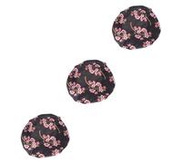 minkissy Lot De 3 Bonnets De Nuit En Satin Doux Et Élastiques Pour La Prévention De La Chute Des Cheveux
