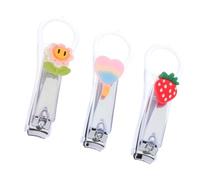 minkissy Lot De 3 Coupe-ongles Transparents Pliables, Outils De Coupe D’ongles Portables Pour Femmes, Collection Créative Maison, Accessoires Maniabilité Pratique, Taille Compacte