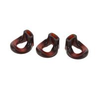 minkissy Lot De 3 Têtes De Flûte Pour Entraînement Outil D'Entraînement Embouchure Accessoire Pour Flûte Portable Dizi Aide Au Contrôle Du Souffle Marron