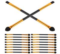 minkissy Lot De 30 Pinceaux à Paupières Double Tête En Fibres Synthétiques, Ensemble De Maquillage Pour Femme Et Fille, Usage Quotidien, Poils Doux Pour Application Uniforme