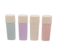 minkissy Lot De 4 Boîtes À Brosses À Dents Sculptées Et Porte-Brosses À Dents De Voyage avec Couvercle Étui De Rangement pour