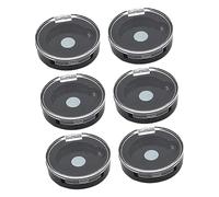 minkissy Lot de 4 Boîtes de Rangement Magnétiques Vides de Capacité pour Fards à Paupières Organisez Votre Maquillage en Voyage (6 Pièces X 4)