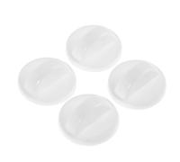 minkissy Lot de 4 Boutons de Commande en Plastique Blanc pour Ventilateur de Salle de Bain, Résistants à L'usure et Antidérapants, Adaptés pour Chauffage et Climatisation