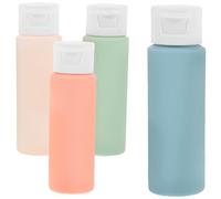 minkissy Lot De 4 Flacons De Shampoing De Voyage Avec Embouts Souples