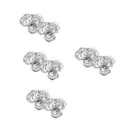 minkissy Lot De 4 Paires De Décorations Pour Chaussures De Mariée Inserts Amovibles Style Ornement Détachable Accessoire Pour Femme Boucle D'Embellissement Breloque En