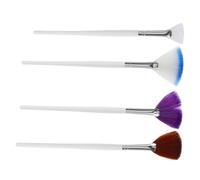 minkissy Lot De 4 Pinceaux De Beauté En Forme D'Éventail Boules De Gomme Pinceaux De Maquillage Tasse De Réception De Poudre Distributeur De Poudre De Café Pinceaux De Maquillage
