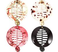 minkissy Lot de 4 pinces à cheveux en forme de queue de poisson - Pinces à cheveux banane - Peignes à cheveux pour femme - Pinces à cheveux pour femme - Tendon de bœuf - Miss France