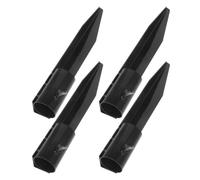 minkissy Lot de 4 Piquets de Sol en Fer Noir pour Lampes Extérieures, Faciles à Installer, Accessoires de Remplacement pour Éclairage Jardin et Terrasse Couleur Aléatoire