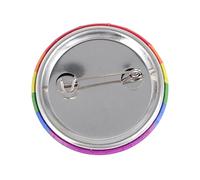 minkissy Lot de 5 Broches Colorées en Arc-en-Ciel Épingle Décorative pour Vêtements et Paquet Broche Ronde pour Lgbtq Accessoire de Fierté