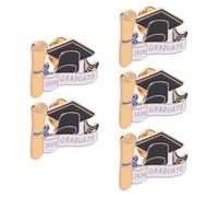 minkissy Lot de 5 Broches Émaillées en Alliage de Zinc Forme Chapeau de Remise de Diplôme 2026 Badges Décoratifs pour Vêtements et Paquet Présent Symbolique pour Célébration de Fin