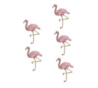 minkissy Lot De 5 Broches Flamant Rose En Émail Pour Femme Accessoire Décoratif Brillant En Forme D'Animal Accessoire Pour Foulard Badge Flamant Rose Matériau En Alliage