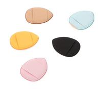 minkissy Lot De 5 Mini Houppettes De Maquillage Lavables Et Moelleuses Pour La Zone T Pour Fond De Teint Liquide Et Sec