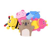 minkissy Lot De 5 Moufles De Bain Exfoliants à Double Usage Pour Garçon Et Filles, Design, Doux, Bain à Voyage