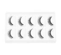 minkissy Lot De 5 Paires De Faux Cils 3d Courts Naturels En Fibres Synthétiques Denses, Pour Maquillage Professionnel Et Quotidien, Regard Attrayant Et Léger, Style Croisé