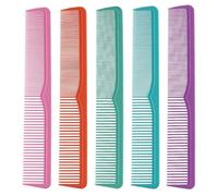 minkissy Lot De 5 Peignes À Cheveux Statiques En Nylon Résistants À La Chaleur Double Extrémité Pour Salon De Coiffure