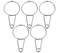 minkissy Lot de 5 Pinces D'acupression Auriculaire sans Aimant pour Réflexologie Auriculaire, Clip de Massage des Points D'acupuncture, Soulagement Naturel des Maux de Tête Stress, Outil