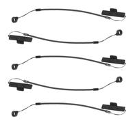 minkissy Lot de 5 Porte-Stylo avec Cordon Élastique Rétractable 30 Cm pour Stylets Capacitifs, Porte-Laisse Anti-Perte 8 Mm avec Clip en Plastique Noir, Accessoire Pratique pour Bureau