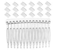 minkissy Lot De 50 Peignes À Cheveux Transparents En Plastique Pour Mariée Accessoire Pour Chignon Accessoire Pour Voile De Mariage Épingles À Cheveux Pour Femmes