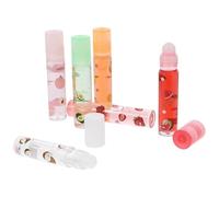 minkissy Lot De 6 Brillants à Hydratants Fruités Transparents, Pommades à Protectrices Et Nourrissantes, Adaptées, Usage Quotidien