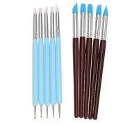 minkissy Lot De Pinceaux Nail Art Silicone Outils De Sculpture Pour Ongles Accessoires Pour Nail Art Formes Embouts Variées