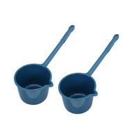 minkissy Louche de Bain en Plastique Pp 2 Pièces avec Bec Verseur Anti-débordement, Poignée Longue, Facile à Nettoyer, pour Salle de Bain et Lavage des Cheveux