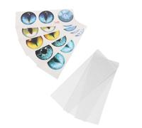 minkissy Maille Yeux de Fursuit en PVC avec Autocollants | Feuilles Blanches, Application Facile, Usage Cosplay Animal et Conventions Anime, Lot pour Création