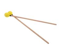 minkissy Mailloches de Percussion pour Marimba 1 Paire, Baguettes en Bois D'érable Fil Jaune Doux, Maillets pour Xylophone et Cloche, Maillets de Percussion Musicale pour Étudiants