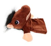 minkissy Marionnette Main Peluche Cheval Mouvante pour Contes et Jeux Imaginatifs Garçon Fille Fêtes Anniversaire Noël