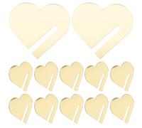 minkissy Marqueurs de Verre Réutilisables Forme Cœur en Acrylique 30 Pièces Étiquettes Décoratives Qui Ne Tombent Pas Facilement pour Bars et Lieux de Rassemblement pour Boissons