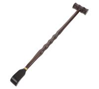 minkissy Marteau de Massage en Bois de Santal Violet, Outil Manuel Deux-en-un Gratte-dos et Masseur de Mains Portable, Petit Bâton de Massage Ergonomique Cou Dos, Usage Maison, Bureau