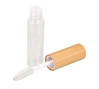 minkissy Mascara tube creux en bambou bouteille conteneur de cils réutilisable fournitures lash tech incontournables contenant d'huile de croissance des cils tube à cils vide en bois
