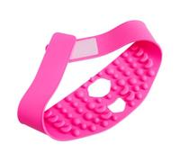 minkissy masque fin mentonnière pour double menton visage de masque en silicone sous le menton, resserrement et soulèvement masques en silicone double mentonnière sangle Gel de silice Rosy