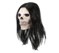 minkissy Masque Intégral de Crâne en Latex pour Adultes et Adolescents, Masque Effrayant Réaliste D'halloween, Taille, pour Cosplay, Soirées à Thème et Escape Games