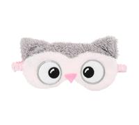 minkissy Masque Pour Yeux Peluche Occultant La Lumière Avec Sangle Élastique Design De Hibou Pour Dormir Maison Ou Voyage